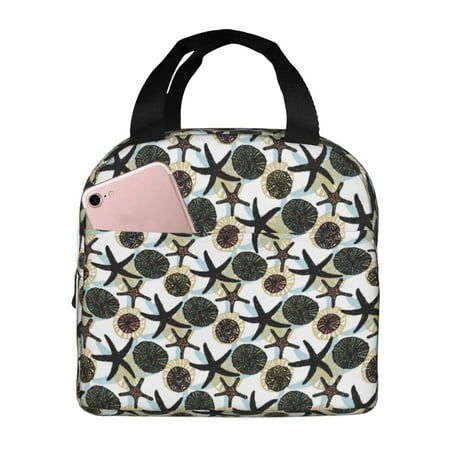 Insulated Lunch Bag for Women Men - Sea urchin Leakproof Cooler Lunch Box for Women Men  Lunch Tote Bags for Work School Picnic Travel