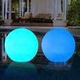 thumbnail image 1 of LED Spa Light, 2PC 40cm Floating Pool Light LED Waterproof IP67 Floating Lamp Sphere Floating Pool Light with Remote Control for Outdoor Party Garden, 1 of 5
