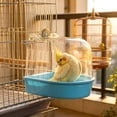 thumbnail image 4 of Cmunyle Hanging Bird Bath Tub Anti Spatter Detachable Easy Clean Shallow Safety Unit For Parrots Budgies Cockatiels Indoor Cage Daily Bathing Use, 4 of 6