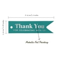 thumbnail image 5 of Inkdotpot Pack Of 50 Thank You For Celebrating With Us Bridal Shower Favor Paper Tags Craft Real Silver Foil Hang Tags, 5 of 6