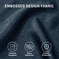 thumbnail image 5 of Subrtex Blackout Curtains Room Grommet Curtain Thermal Insulated Drapes, Set of 2, Navy, 53"x63", 5 of 8