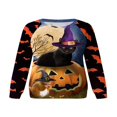 thumbnail image 2 of Déguisement de Fête Sweat-Shirt Halloween Bande Dessinée à Manches Longues Col Rond, 2 of 6