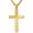 Gold2, variant on Crown of Thorns Necklace, 14K Gold Plated Sword Cross Christian Pendant, Religious Jewelry for Men and Women