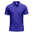 thumbnail image 5 of Zshosam Polo T Shirts for Men Mens Golf Polo Shirts Short Sleeve Dry Fit Performance Moisture Wicking Casual Print Collared Golf Shirts for Men Size XXL,(Blue XXL), 5 of 9