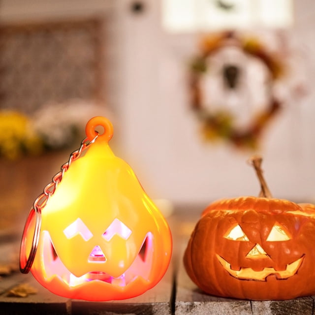 YOUSIM Halloween Pumpkin Lantern Upgrade Lantern Lights Two Color Changing Light Up Pumpkin Outdoor for Halloween Party Decoration Battery Included