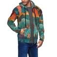 thumbnail image 2 of Honeii Whimsical Forest Scene Print Hoodies for Men, Pullover & Full Zip, Breathable Zip up Hoodie, Sweatshirt-X-Large, 2 of 5