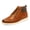 Sepia, variant on Men's Mid-Top Chukka Sneakers Leather Lace-Up Casual Dress Boots Comfortable Work and Outdoor Shoes