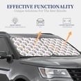 thumbnail image 4 of Balery 2 Piece Tulips Flowers Car Windshield Sun Shade|Foldable Front Windshield Shade for Car Front Window for Most Sedans SUV Truck-Medium, 4 of 7