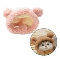 thumbnail image 6 of TOOYFUL Winter Pet Hat, Cat Hood Warm Hat Windproof Cute Dogs Cat Accessories Small Dog Ears Cover Ears Hoodie for Cat Kitten Camping Pink, 6 of 9