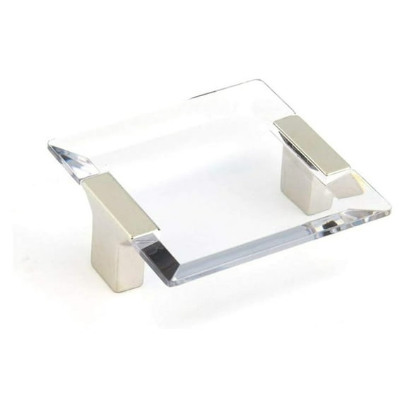 Acrylic Cabinet Pulls 2.5 inch - Clear Cabinet Hardware 64mm Hole Centers - Modern Drawer Pulls for Kitchen Bathroom Furniture - Positano Collection