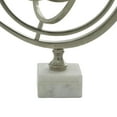 thumbnail image 5 of DecMode 10" Silver Armillary Globe with Marble Base, 5 of 12