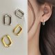 thumbnail image 1 of Pendientes ovalados en forma de U de estilo francés para mujer, diseño de nicho, estilo sencillo y frío, con hebilla para la oreja, pendientes elegantes retro de moda, 1 of 5