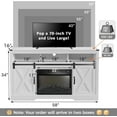 thumbnail image 5 of Cozy Home Durable Television Stands, ‎Engineered Wood White, 58" x 34" x 16", 107 lb, 5 of 6