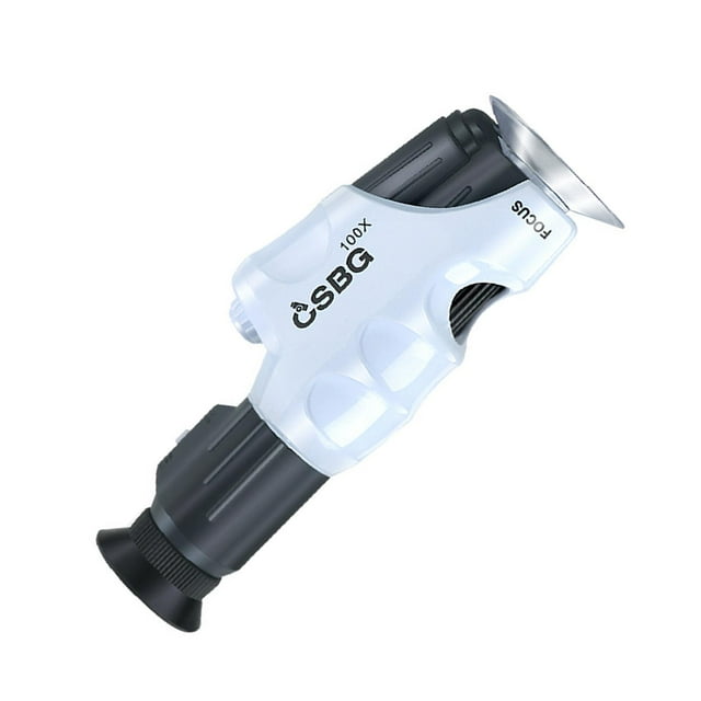 Microscopio de mano portátil, 2 pilas de botón con soporte para teléfono, regalos, 100x para niños, plantas, animales, experimentos, ciencia Zulema Microscopio de mano