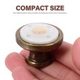 thumbnail image 4 of IFANLANDOR 4Pcs Kitchen Cabinet Hardware Cabinet Knobs Zinc Alloy Dark Brown for Homeowners, 4 of 4