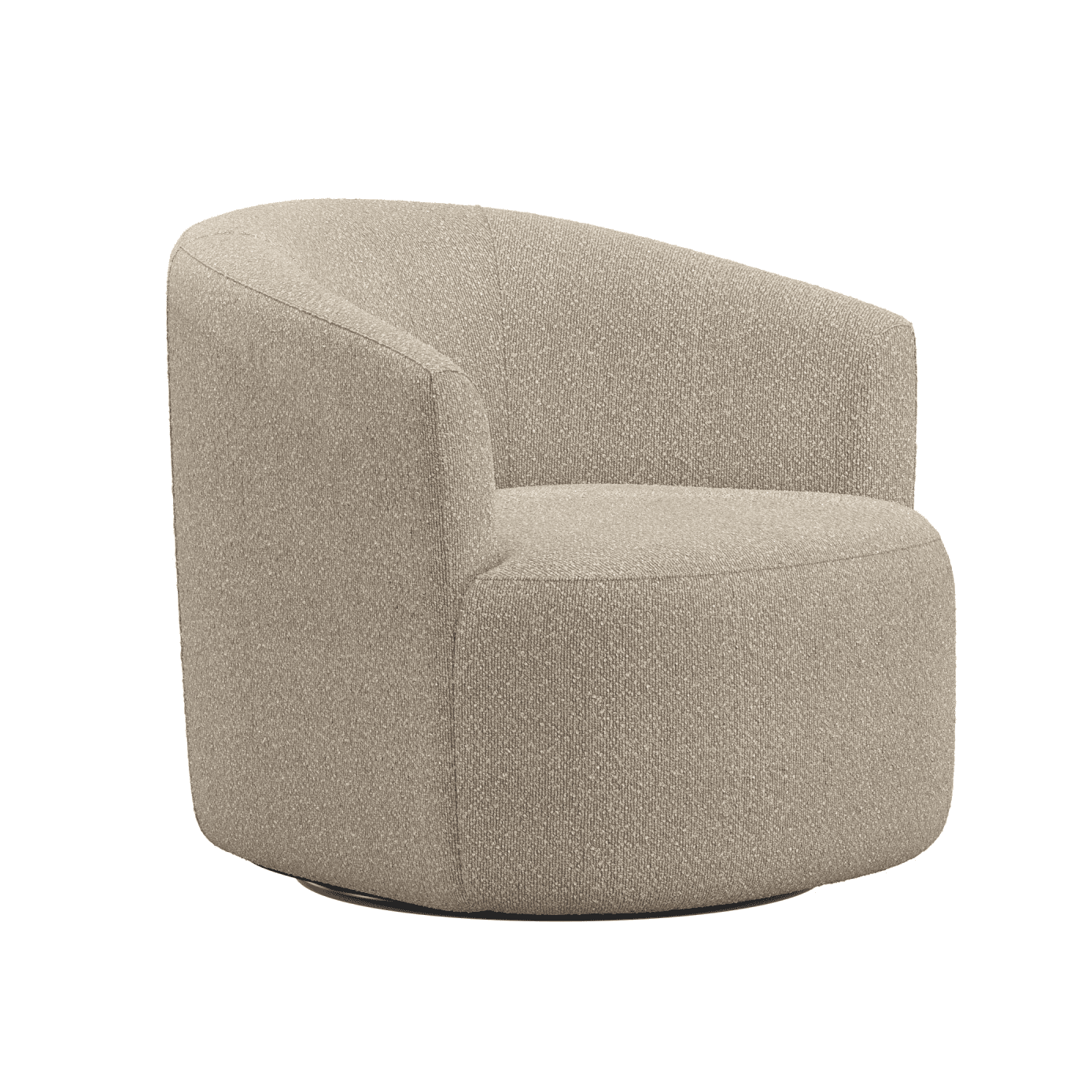 Mainstays Boucle Swivel Accent Chair, Taupe