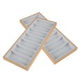 thumbnail image 2 of 2x caja organizadora para gafas de terre, estuche de almacenamiento para gafas, soporte para gafas, contenedor, joyería, relojes, bandeja para mostrar g, 2 of 7