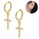 thumbnail image 1 of Pendiente de aro de circonita Yashi oro, 1 of 5