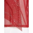 thumbnail image 5 of Zaldita Mens Latin Dance Shirt Long Sleeve Shiny Rhinestones Ballroom Dance Shirts Tops Red L, 5 of 6