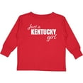 thumbnail image 3 of Inktastic Just a Kentucky Girl Born and Raised Girls Long Sleeve Toddler T-Shirt, 3 of 5