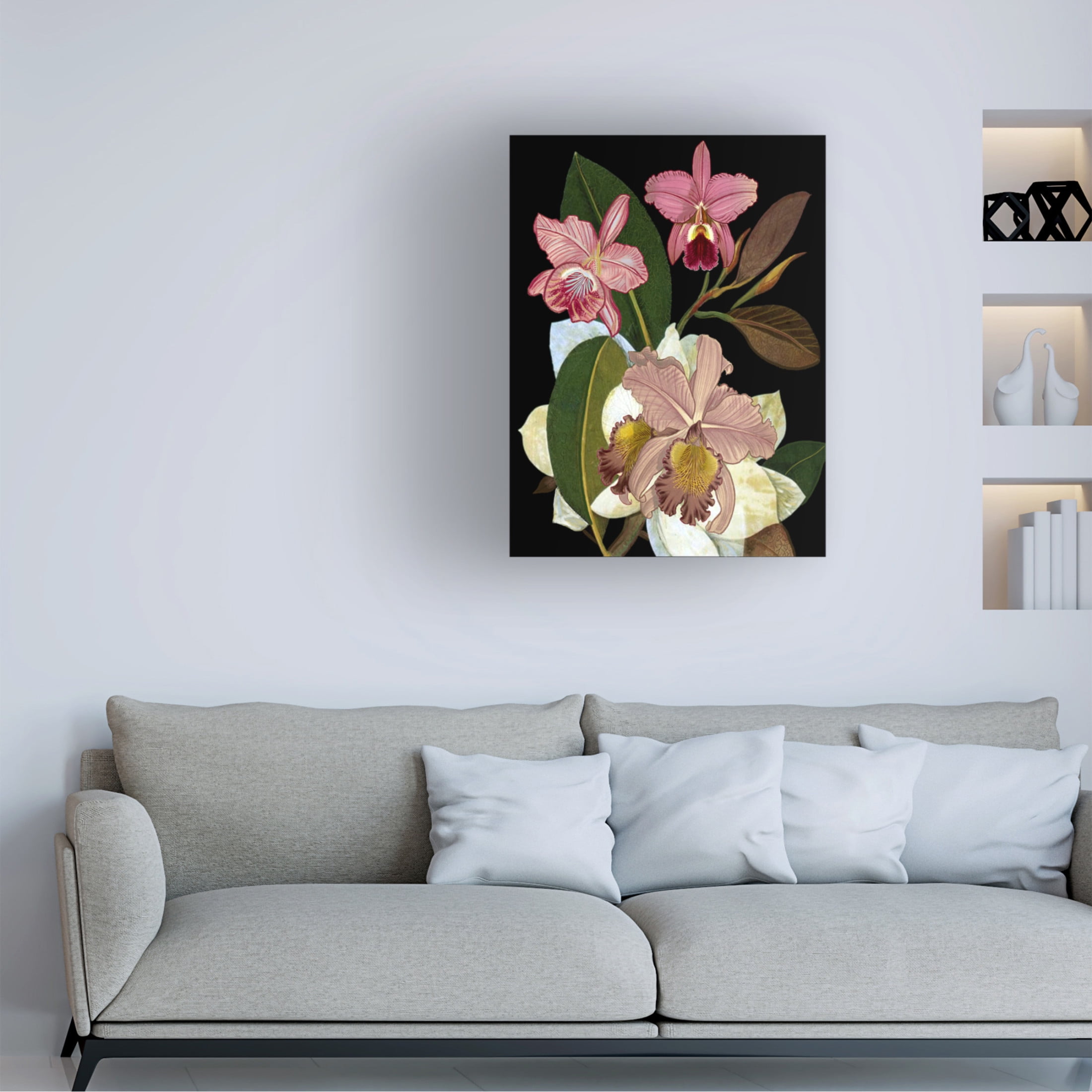 Trademark Fine Art giovanna nicolo  Orchids for Phyllis Botanical Canvas Wall Art