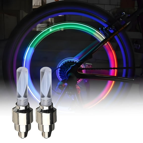 Bike Tire Lights,2-Pack Colorful Spoke Lights with 7 Colors Motion Sensor,Waterproof Bicycle Wheel Lights for Night Riding,Easy Install for Adult Bike Accessories