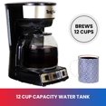 thumbnail image 4 of Total Chef 12-Cup Programmable Drip Coffee Maker with Glass Carafe and LCD Display, Fresh Coffee in Minutes, 4 of 7