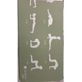 thumbnail image 5 of Apana Luxe Yoga Knee Mat with Pose Flow on Back Green and white, 5 of 7