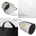 thumbnail image 4 of Fotbe Laundry Hamper With Durable Leather Laundry Basket Dachshund Sitting In Bathtub Thickened Waterproof Round Collapsible Laundry Hamper, Dirty Clothes Laundry Basket, 4 of 8