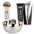 thumbnail image 1 of Kit Afeitado The Shaving Co Broch Acero Vasija One System amarillo 1, 1 of 10