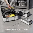 thumbnail image 4 of HOMCOM 3 Pieces Toolbox, 23"/ 19"/ 16" Stainless Steel Tool Box Case Set, 4 of 10