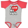 thumbnail image 3 of Inktastic I Love My Papa Boys or Girls Baby Bodysuit, 3 of 5