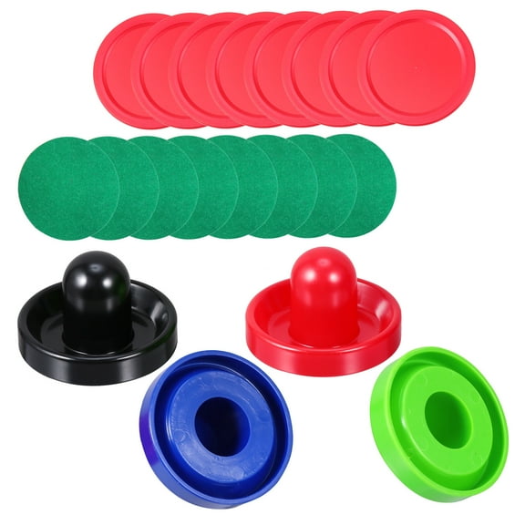 Air Hockey Pushers and Pucks Set Made of Plastic for Air Hockey Tables Assorted Color