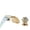 Brushed Gold, variant on LED Widespread Bathroom Faucet Waterfall Gold Polished Lavatory Faucets Basin Mixer Tap 2 Crystal Knobs 3 Holes -Modern Design