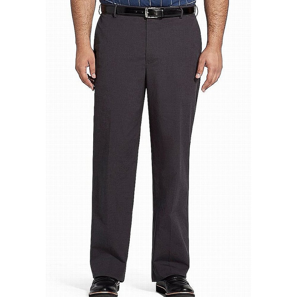 Van Heusen Pants - Mens Pants Charcoal 46x29 Flex Chino Flat Front 46 - Walmart.com - Walmart.com