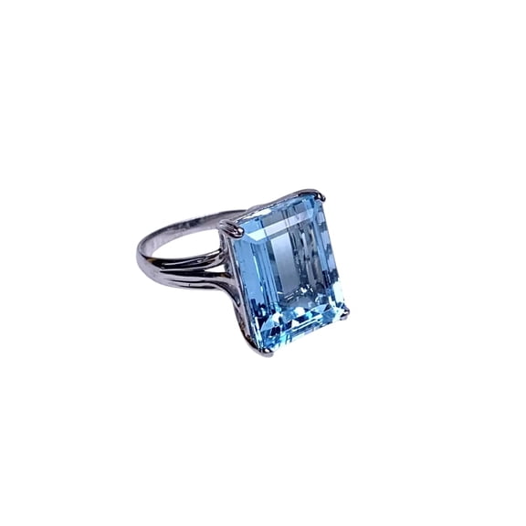Natural Blue Topaz Ring, AAA Blue Topaz Gemstone Ring, December Birthstone, Fine Ring, Women Ring, Gold Micron, 925 Sterling Silver, Cluster Ring, Dainty Minimalist Stacking jewelry, Christmas Ring