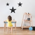 thumbnail image 2 of Estrella decorativa de pared JoyEvy 6, 9 pulgadas, 12 pulgadas, hierro negro, rústico, vintage, 2 of 8