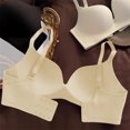 thumbnail image 5 of Byworldtasic Women Seamless Push‑Up Bra Wireless Texture Comfort Bra Adjustable Straps Back Closure Everyday Bralette, 5 of 6