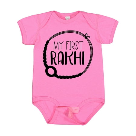 

Inktastic My 1st Rakhi Bracelet Raksha Bandhan Gift Baby Boy or Baby Girl Bodysuit