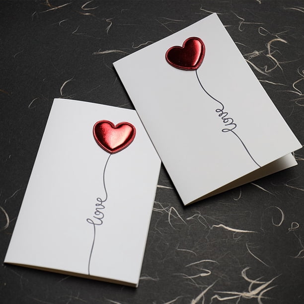 unbranded 5Ud Tarjetas 3D Amorosas De San Valentín Con De Globos Aerostáticos Y Mensajes Románticos