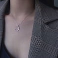 thumbnail image 3 of Gift Valentine's Day Family Jewelry Rescent Necklaces Couple Necklace Clavicle Necklace Moon Necklace GOLD, 3 of 8