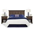 thumbnail image 1 of Homestyles 5503-5015 Marie Queen Size Headboard & Two Nightstands, Brown, 1 of 7