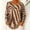 Khaki, variant on Women's T-shirt Classic Striped Crew Neck Long Sleeves Tee Tops (Green M)
