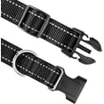 thumbnail image 3 of Reflective Dog Collar,Soft Neoprene Padded Breathable Nylon Pet Collar Adjustable for Small Dogs,Black,S, 3 of 18