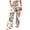 Multicolor 4, variant on Women's Palazzo Pants Floral Printed Straight Wide Leg Slacks Elastic Waist Dressy Casual Pants with Pockets (M, Multicolor 4)