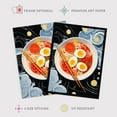 thumbnail image 2 of Noodles And Doodles Ramen Food Kitchen Artwork Framed Wall Art Print A4, 2 of 5