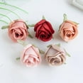 thumbnail image 5 of Yoyauz 5 Pcs Mini Artificial Rose Flower Head 2 inch Multicolor Silk Flower Fake Rose Head for Wedding Party Home Decoration DIY Craft Bridal Bouquets Hats Accessories, 5 of 5