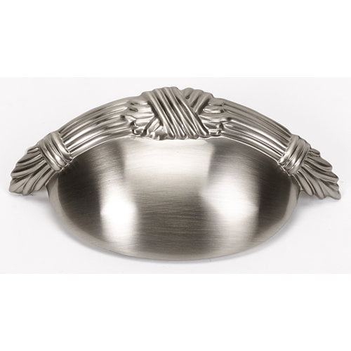 Alno A882-3-AE Ribbon and Reed 3" Cabinet Cup Pull Antique English