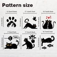 thumbnail image 3 of AHANDMAKER 6Pcs Black Cat Switch Stickers, Fun Cute Cat Creative Light Switch Plate Stickers for Light Switch, Wall Outlets, Socket, Ledge, Bedroom, Living Room, Laptop Computer, 7 x 7 Inches, 3 of 7