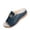 Blue, variant on Wedge Sandals for Women Summer Platform Open Toe Beach Slides Sandals Comfort Slip-On Walking Shoes, Beige Size 7.5